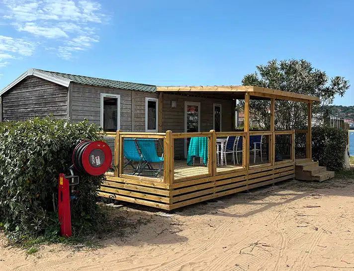 vente mobil home occasion avec emplacement bord de mer